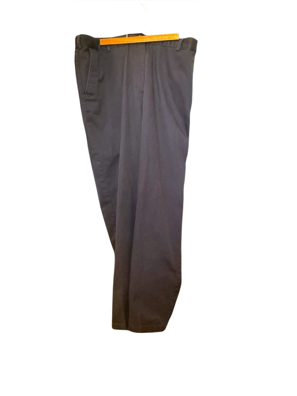 Lands’ End Navy High Rise Straight Leg Cotton Blend Pants 16W